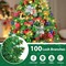 Small Tabletop Christmas Trees with 60 LED Lights (Pine Green) 13.5"D x 13.5"W x 24"H